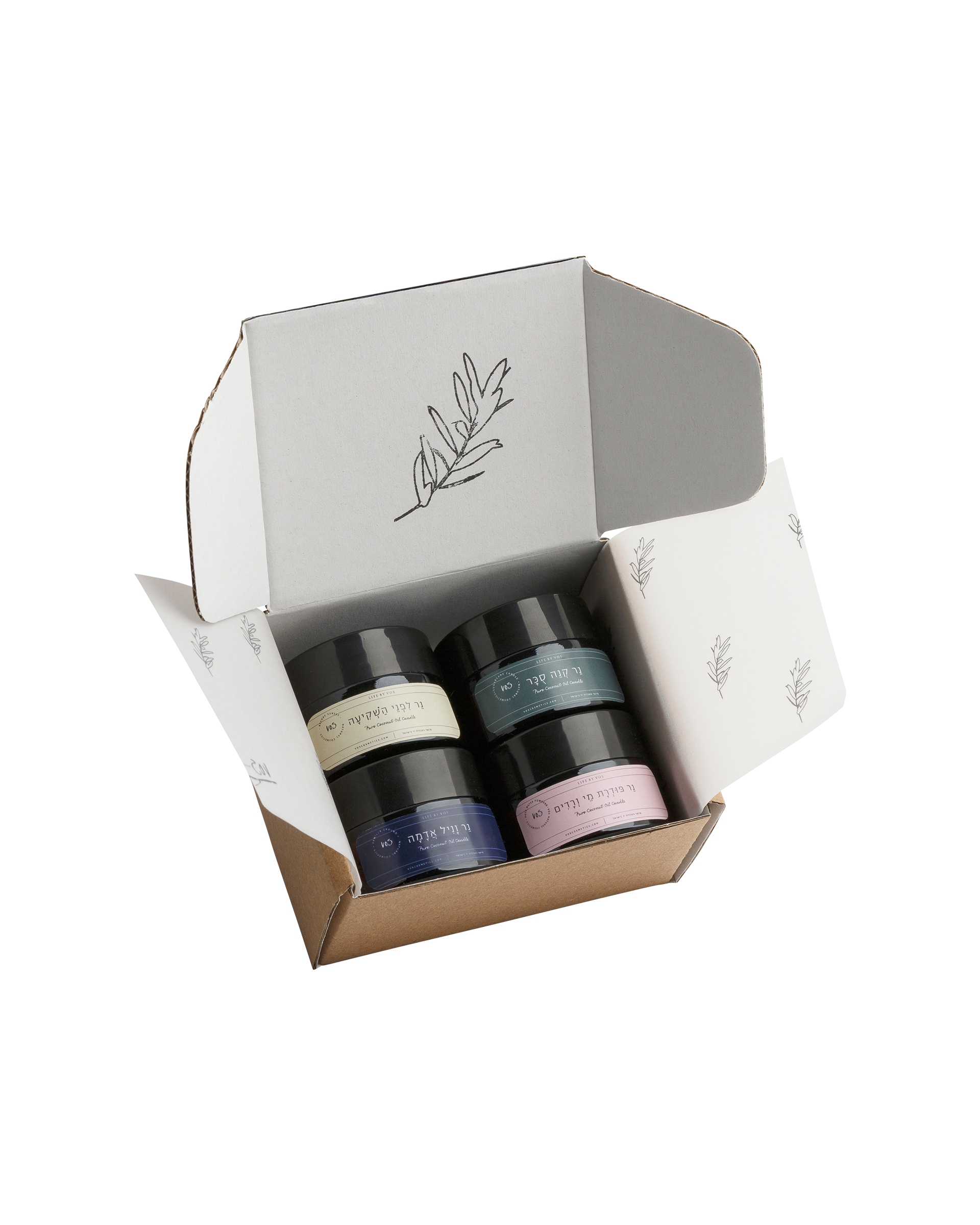 הזמנה לאור - מארז נרות מיני