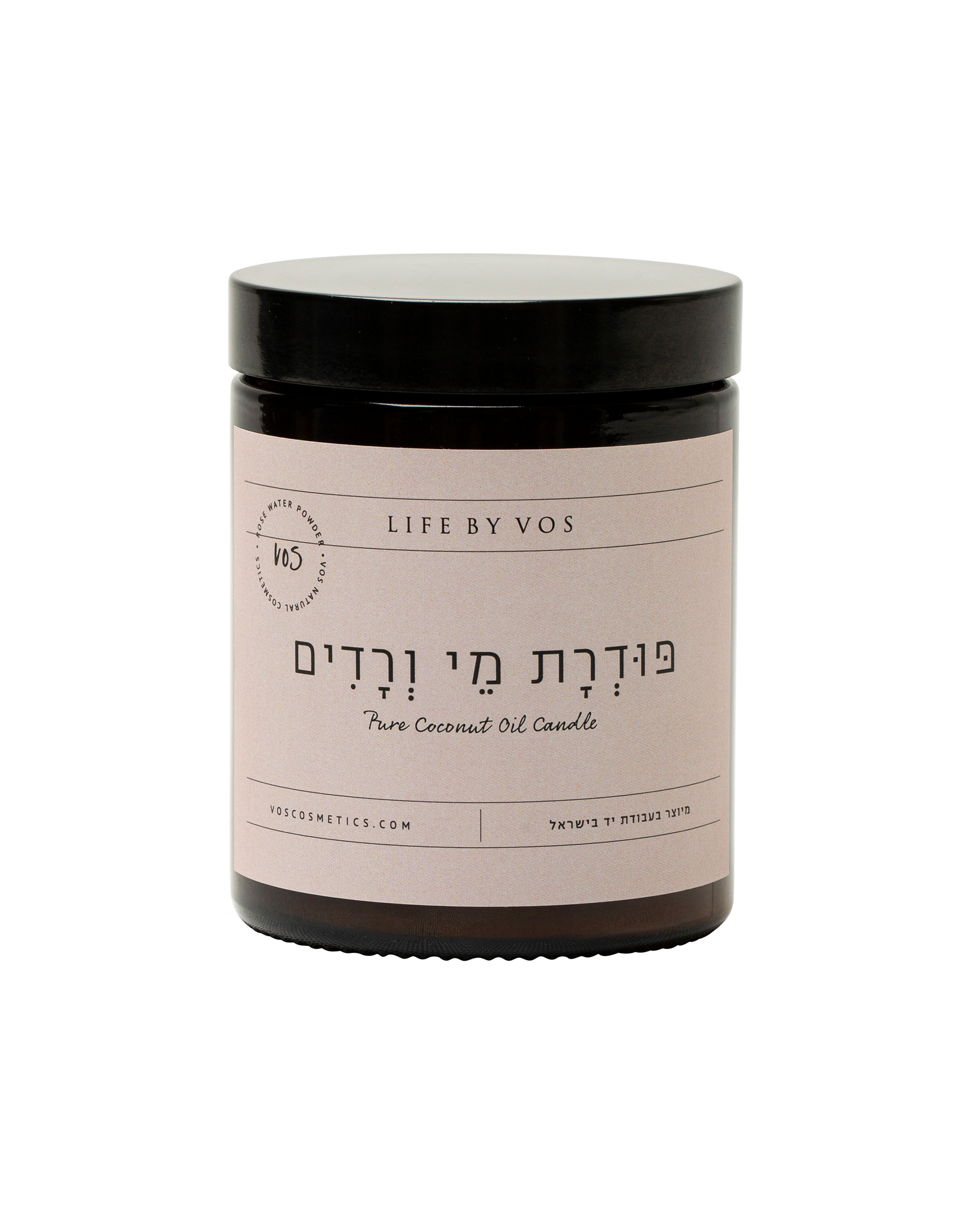 נר טבעי פודרת מי ורדים